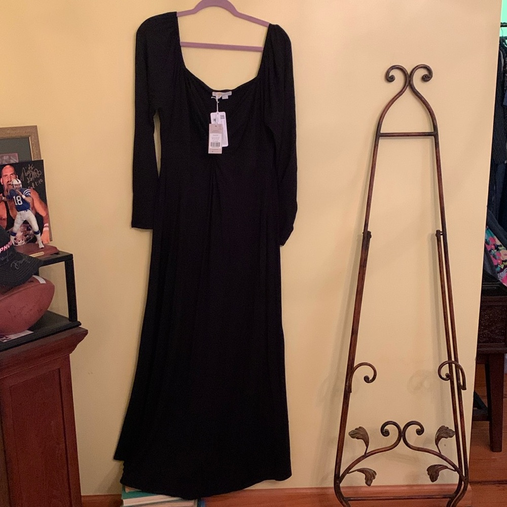 Boden black maxi dress NWT